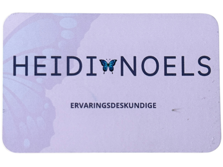 Ervaringsdeskundige Visitekaartje